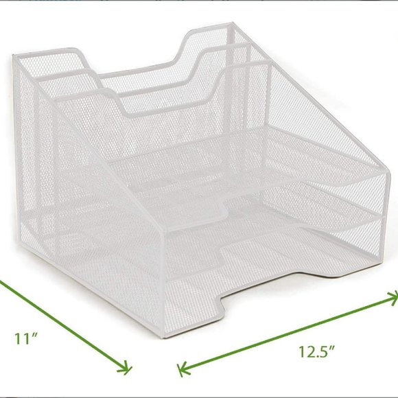 Office 5 Section White Desktop File Organizer Poshmark